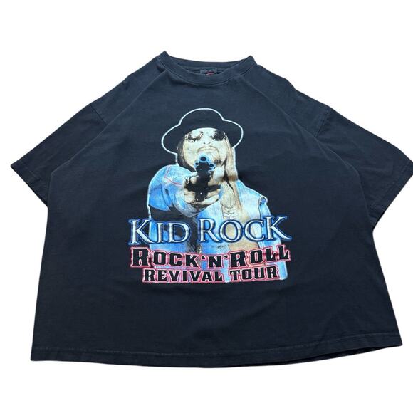 Y2K T-shirt Kid Rock Rock 'n' Roll Revival Tour 2008 Size XL - Picture 1 of 5